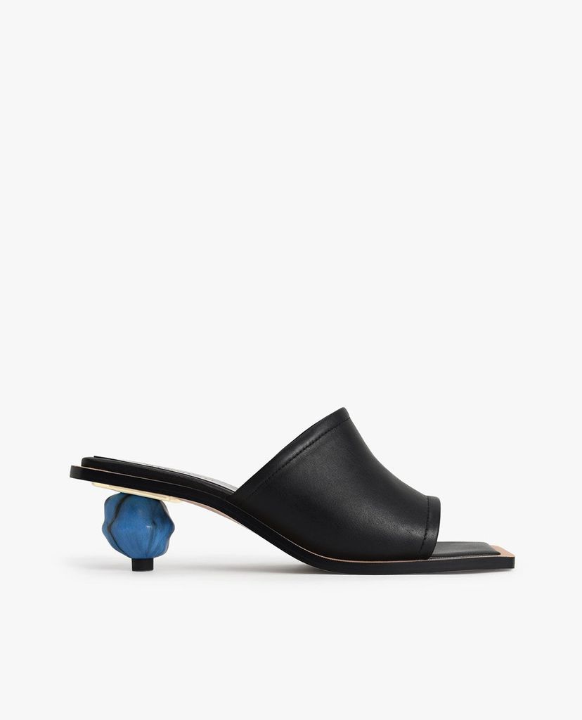 CHARLES & KEITH - Giày cao gót hở mũi Leather Sculptural