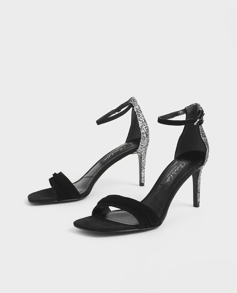 CHARLES & KEITH - Giày cao gót quai ngang Glitter Stiletto Heel