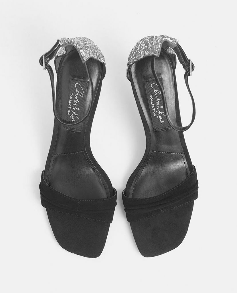 CHARLES & KEITH - Giày cao gót quai ngang Glitter Stiletto Heel