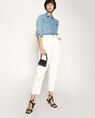 CHARLES & KEITH - Giày cao gót quai ngang Leather Cone