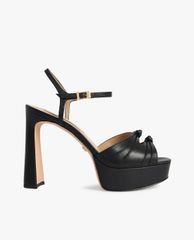 CHARLES & KEITH - Giày cao gót hở mũi Leather Knot Detail
