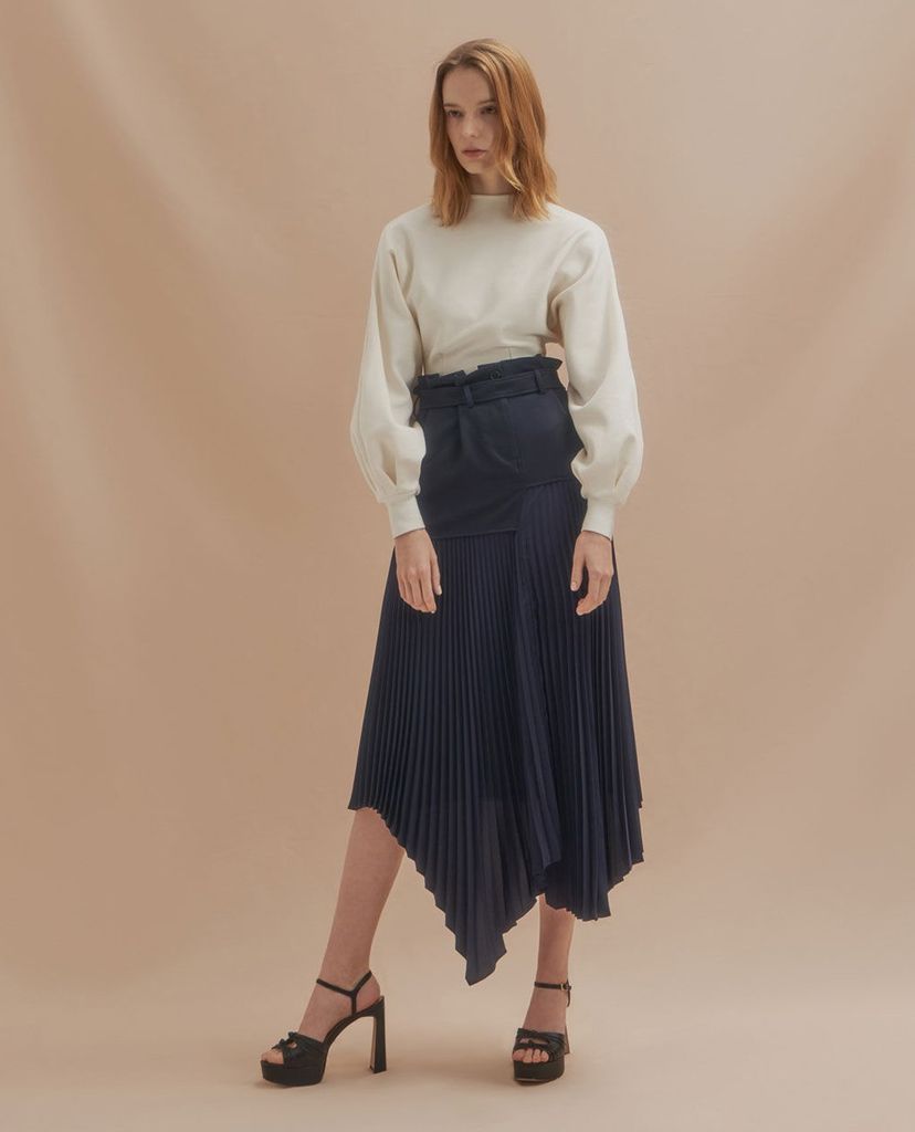 CHARLES & KEITH - Giày cao gót hở mũi Leather Knot Detail