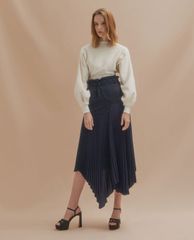 CHARLES & KEITH - Giày cao gót hở mũi Leather Knot Detail