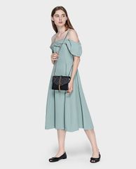 CHARLES & KEITH - Giày búp bê nữ hở mũi Leather Peep