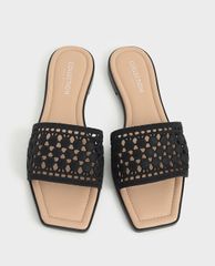 CHARLES & KEITH - Dép nữ quai ngang Asymmetric Toe Crochet