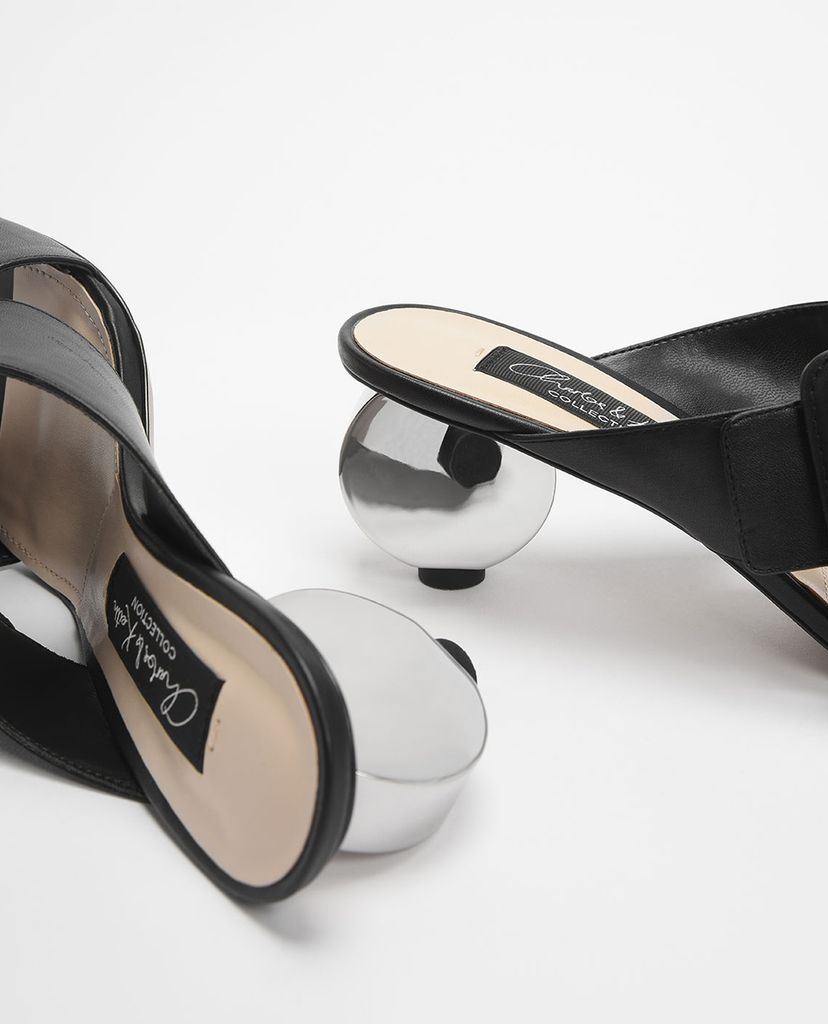 CHARLES & KEITH - Giày cao gót quai chéo Sculptural
