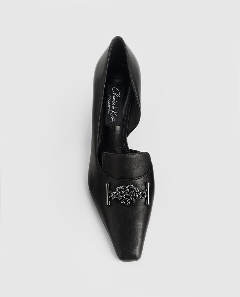 CHARLES & KEITH - Giày cao gót phối dây kim loại Knotted Chain