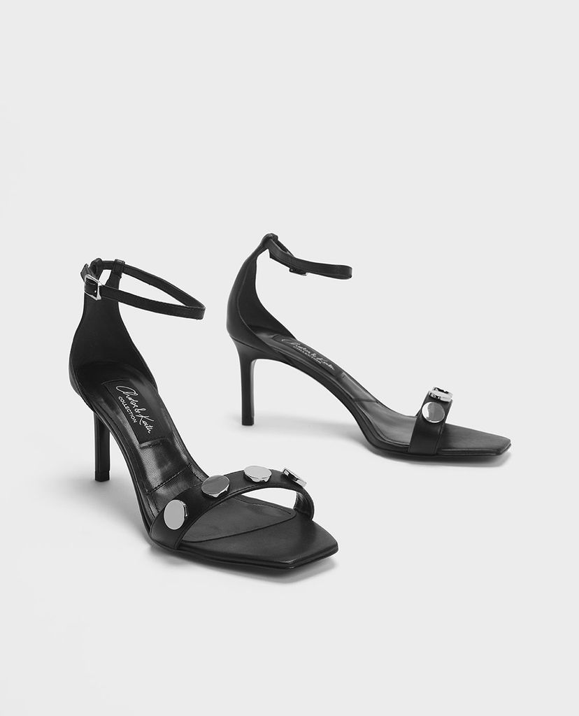 CHARLES & KEITH - Giày cao gót quai ngang Chrome Button