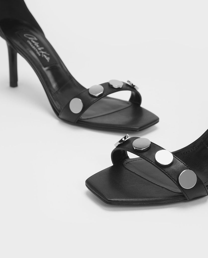 CHARLES & KEITH - Giày cao gót quai ngang Chrome Button