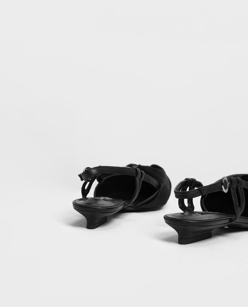 CHARLES & KEITH - Giày đế bệt phối nơ Ring Detail