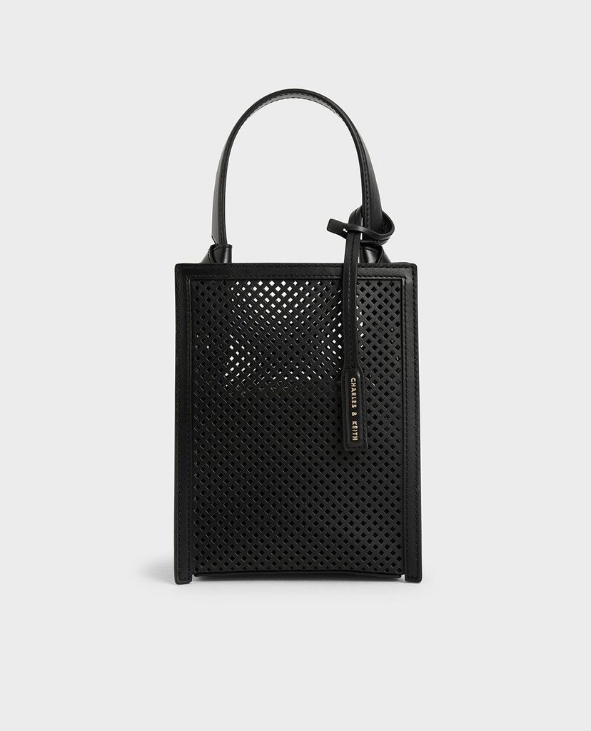 CHARLES & KEITH - Túi tote nữ chữ nhật Knotted Handle