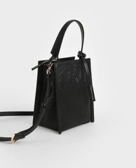 CHARLES & KEITH - Túi tote nữ chữ nhật Knotted Handle