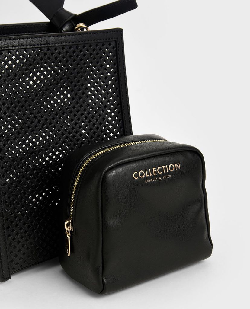CHARLES & KEITH - Túi tote nữ chữ nhật Knotted Handle
