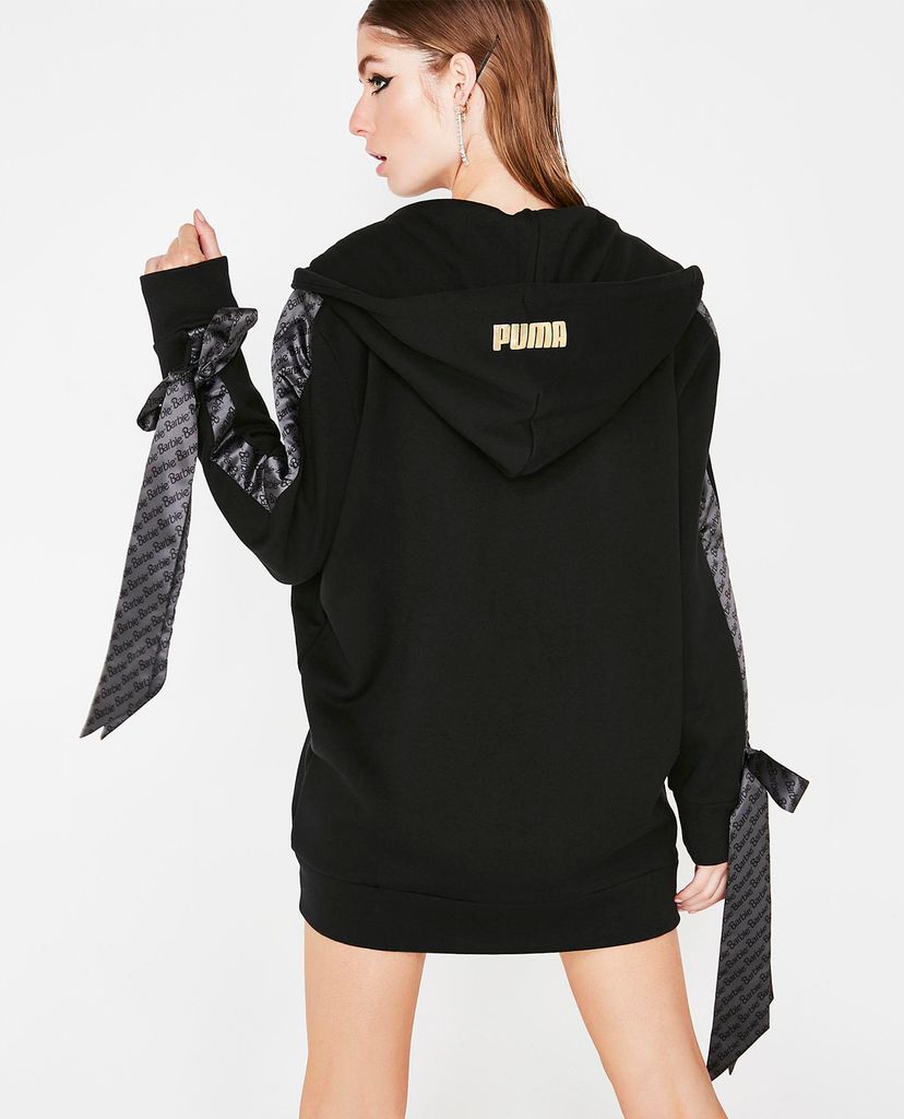 PUMA - Áo Hoodie nữ Zip-Up Puma x Barbie