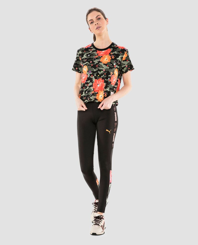 PUMA - Áo thun nữ cổ tròn họa tiết hoa Puma x Sue Tsai