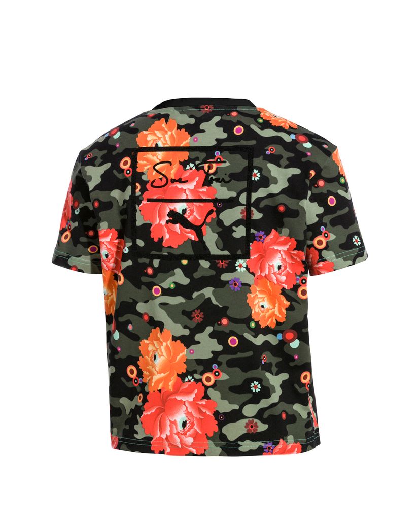PUMA - Áo thun nữ cổ tròn họa tiết hoa Puma x Sue Tsai