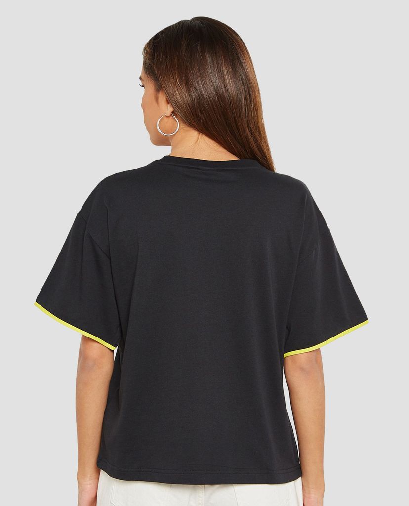 PUMA - Áo thun nữ viền tay Chase Cotton