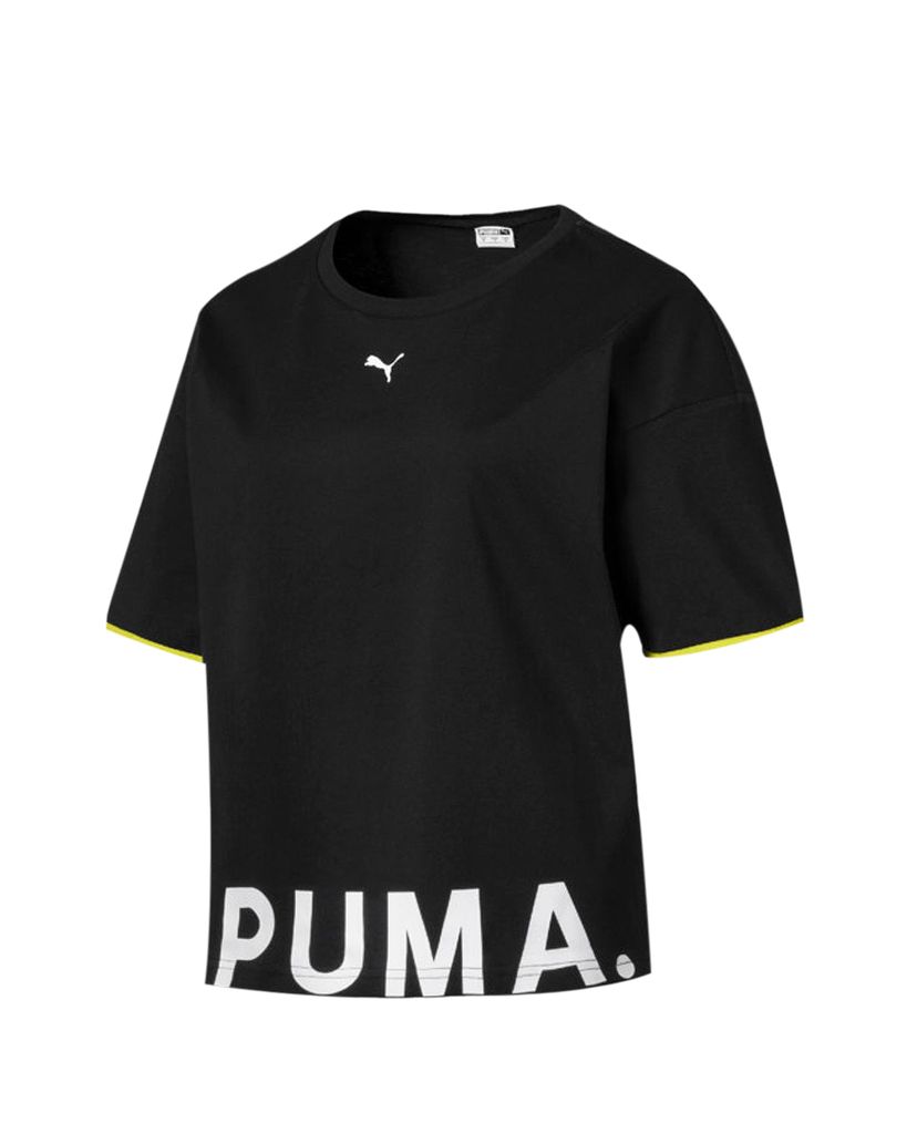 PUMA - Áo thun nữ viền tay Chase Cotton