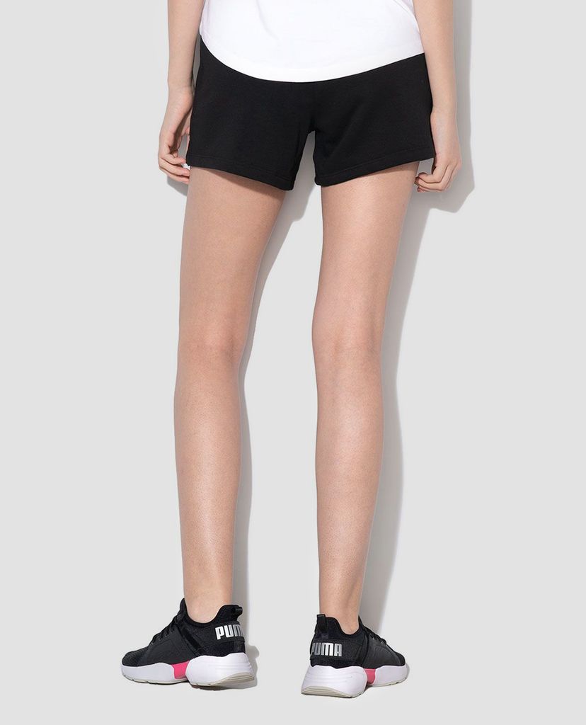 PUMA - Quần short nữ Black ESS Cotton