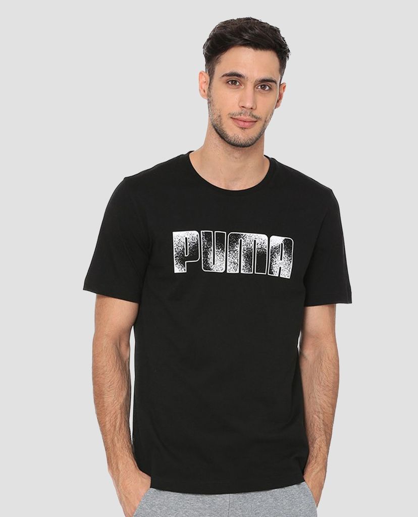 PUMA - Áo thun nam cổ tròn Kaos Graphic