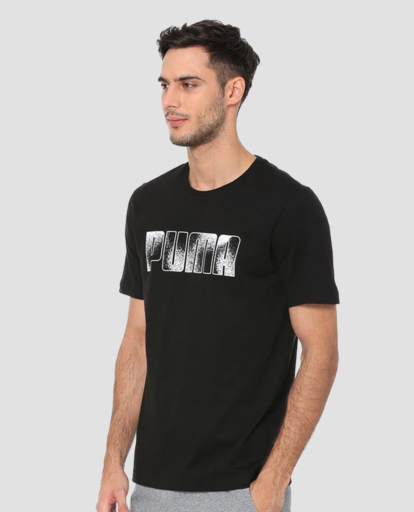 PUMA - Áo thun nam cổ tròn Kaos Graphic