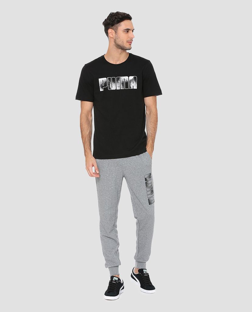 PUMA - Áo thun nam cổ tròn Kaos Graphic