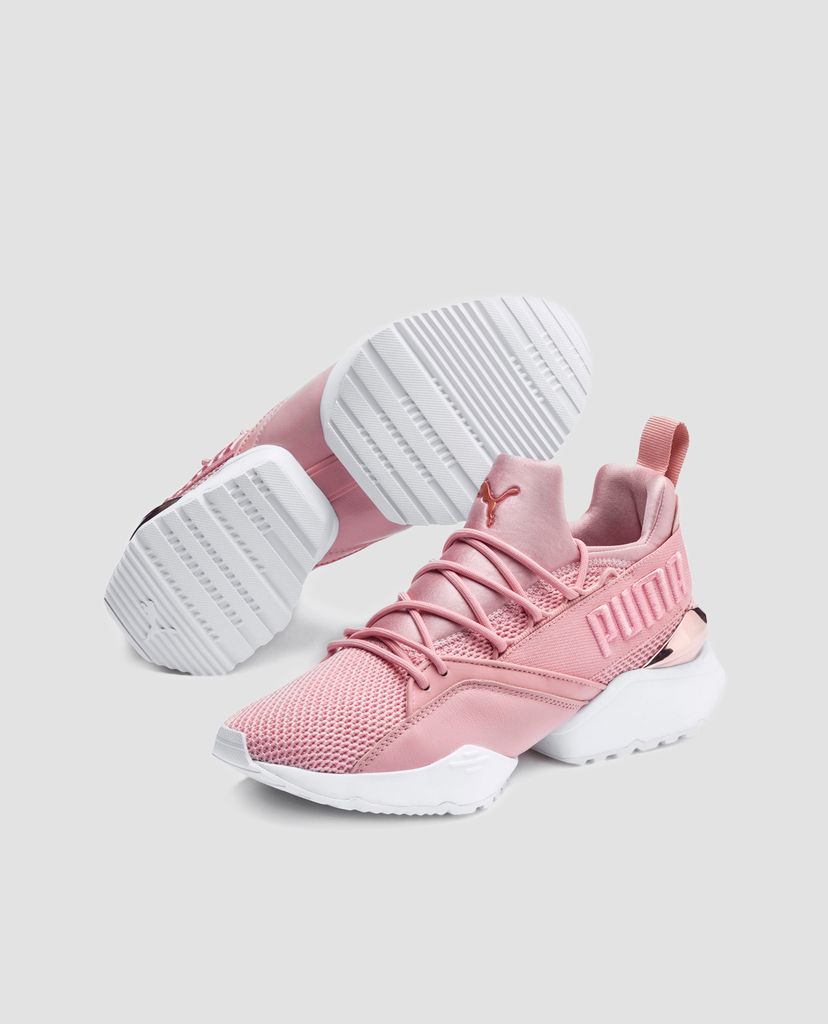 PUMA - Giày sneaker nữ Muse Maia Metallic Rose