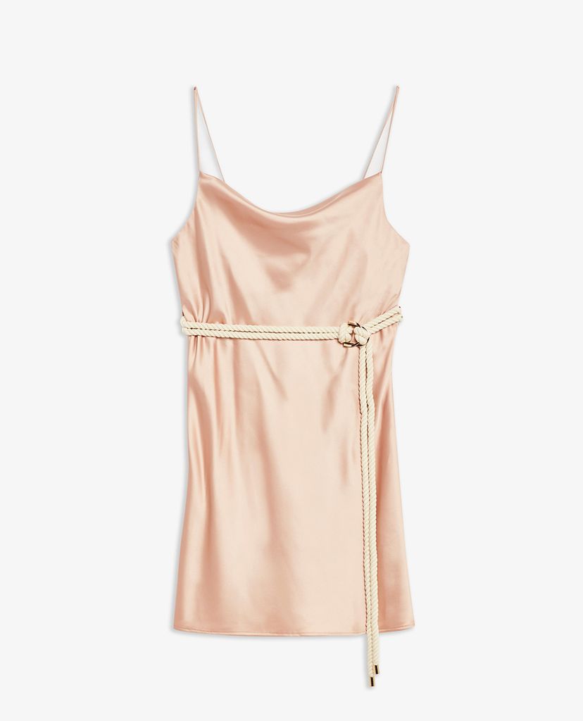 TOPSHOP - Đầm mini hai dây cổ đổ Rope Belt