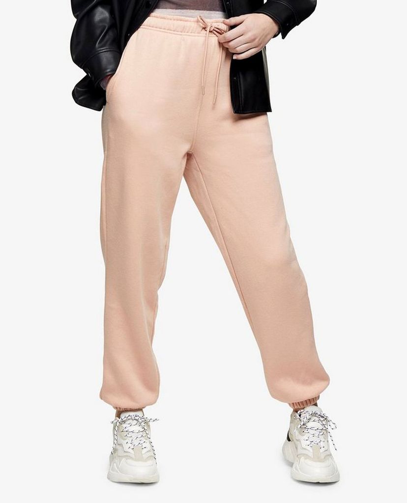 TOPSHOP - Quần jogger nữ bo gấu Pale Pink 90'S Oversized