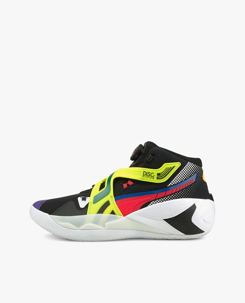 PUMA - Giày sneaker cổ cao Disc Rebirth Basketball
