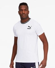 PUMA - Áo thun thể thao nam kẻ sọc Pinstripe
