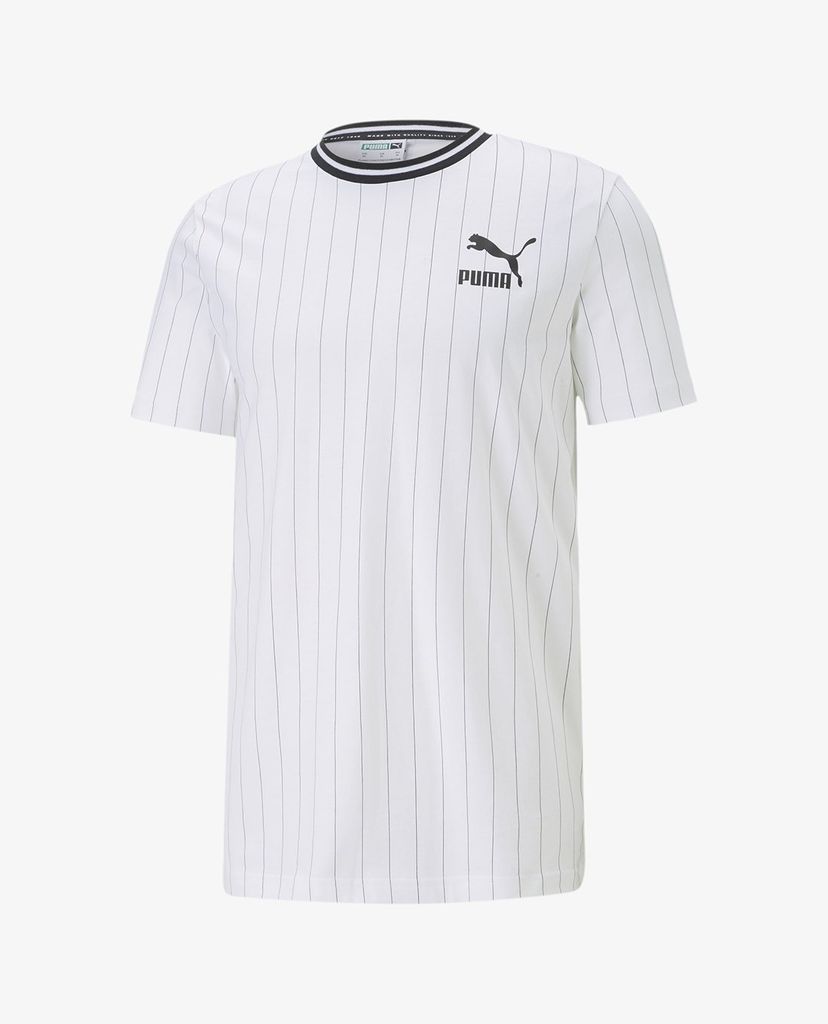 PUMA - Áo thun thể thao nam kẻ sọc Pinstripe