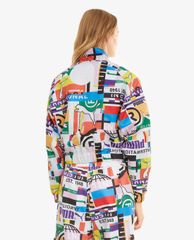 PUMA - Áo khoác thể thao nữ cổ trụ International Printed Woven Sportstyle