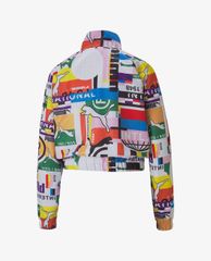 PUMA - Áo khoác thể thao nữ cổ trụ International Printed Woven Sportstyle