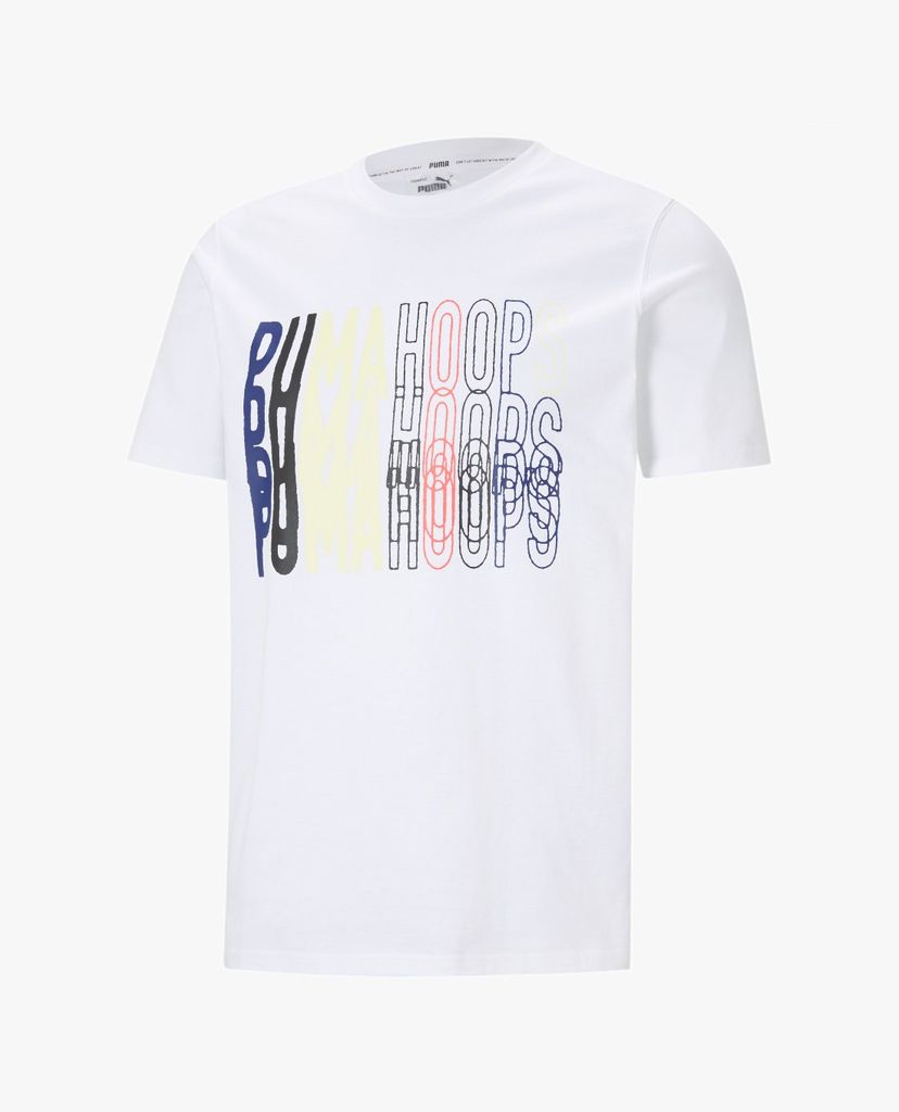 PUMA - Áo thun thể thao nam Hoops Basketball Tee