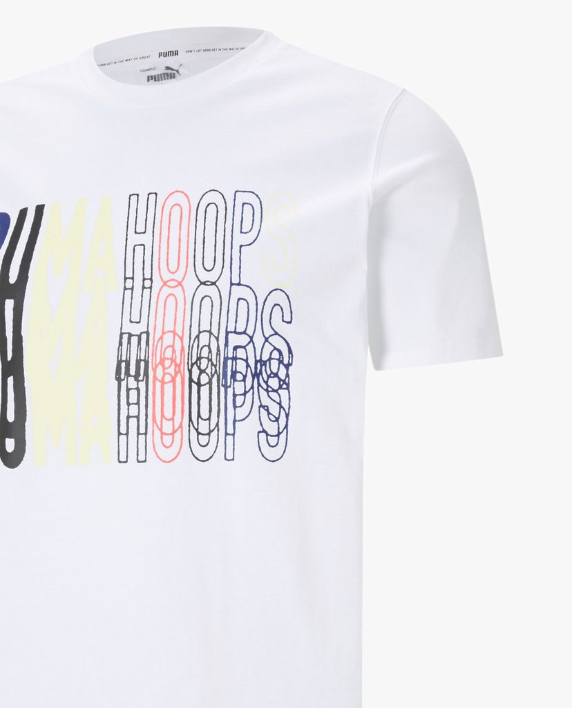 PUMA - Áo thun thể thao nam Hoops Basketball Tee