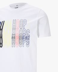PUMA - Áo thun thể thao nam Hoops Basketball Tee