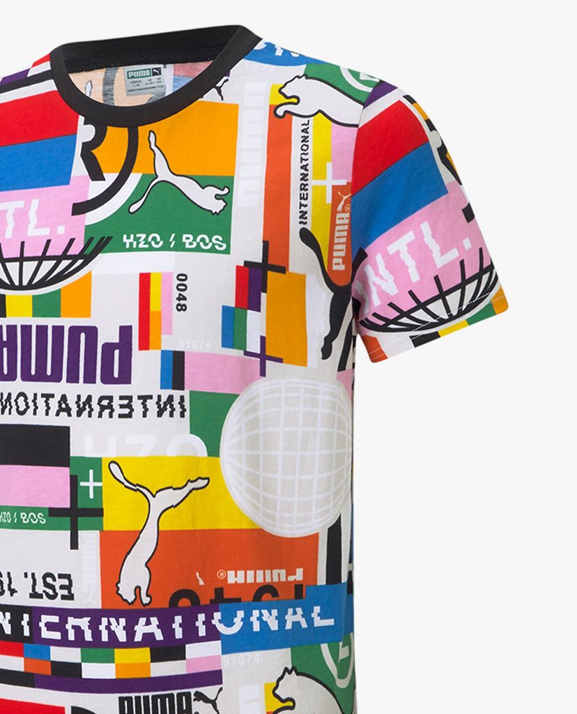 PUMA - Áo thun bé trai ngắn tay International Sportstyle