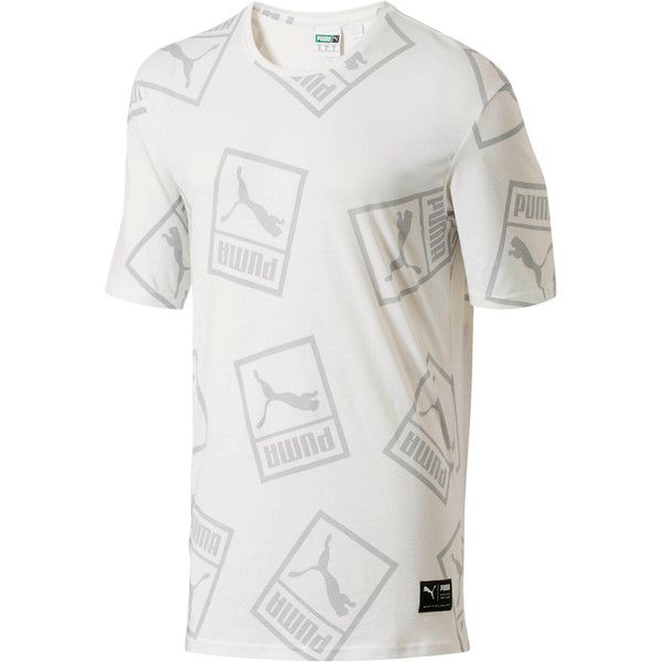 PUMA - Áo thun nam cổ tròn tay ngắn Graphic Downtown