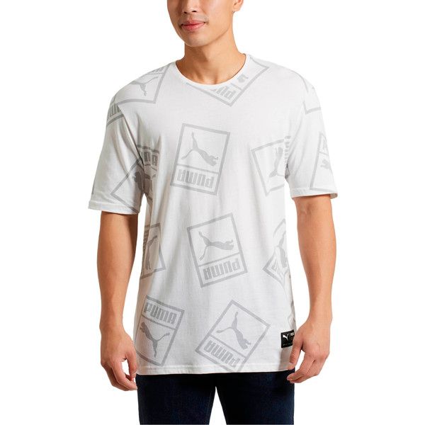 PUMA - Áo thun nam cổ tròn tay ngắn Graphic Downtown