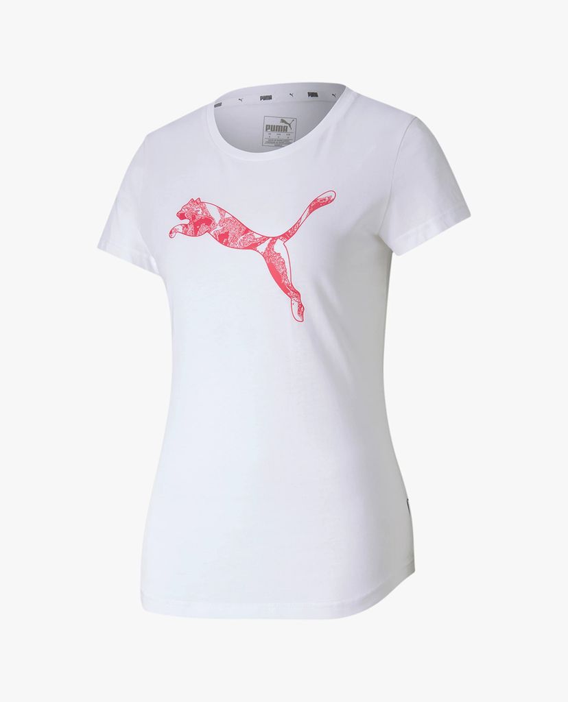 PUMA - Áo thun thể thao nữ cổ tròn tay ngắn TEA