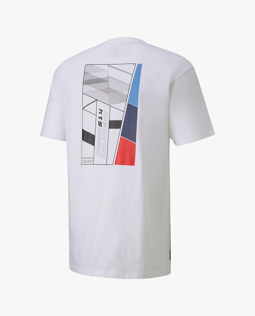 PUMA - Áo thun nam cổ tròn tay ngắn BMW M Motorsport Life Graphic Tee