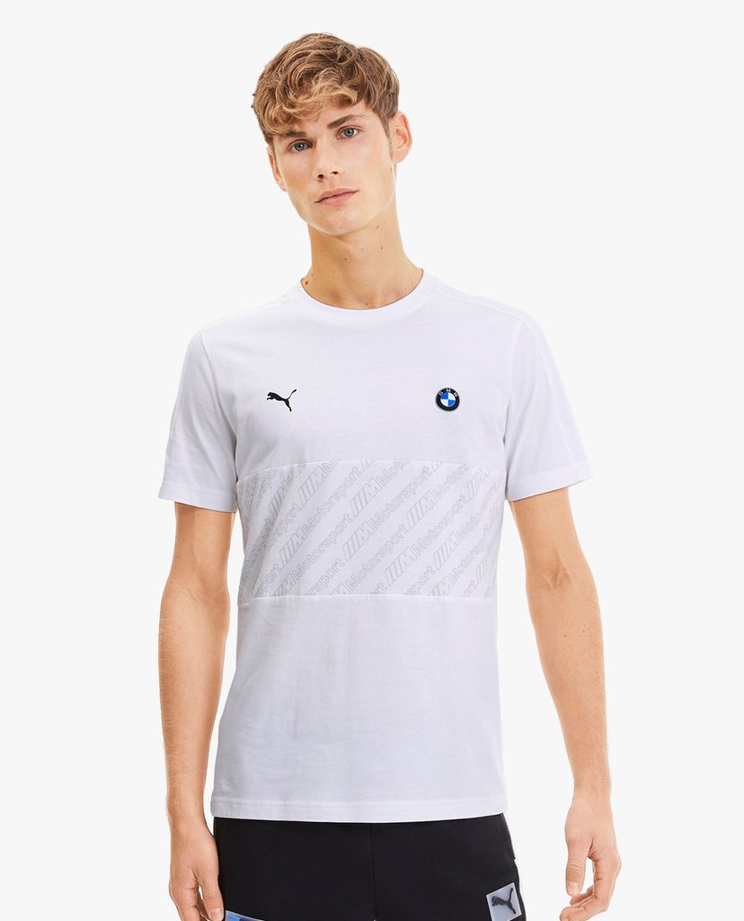 PUMA - Áo thun nam cổ tròn tay ngắn BMW M Motorsport T7 Tee