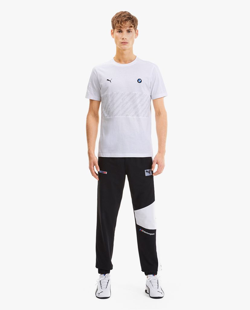 PUMA - Áo thun nam cổ tròn tay ngắn BMW M Motorsport T7 Tee