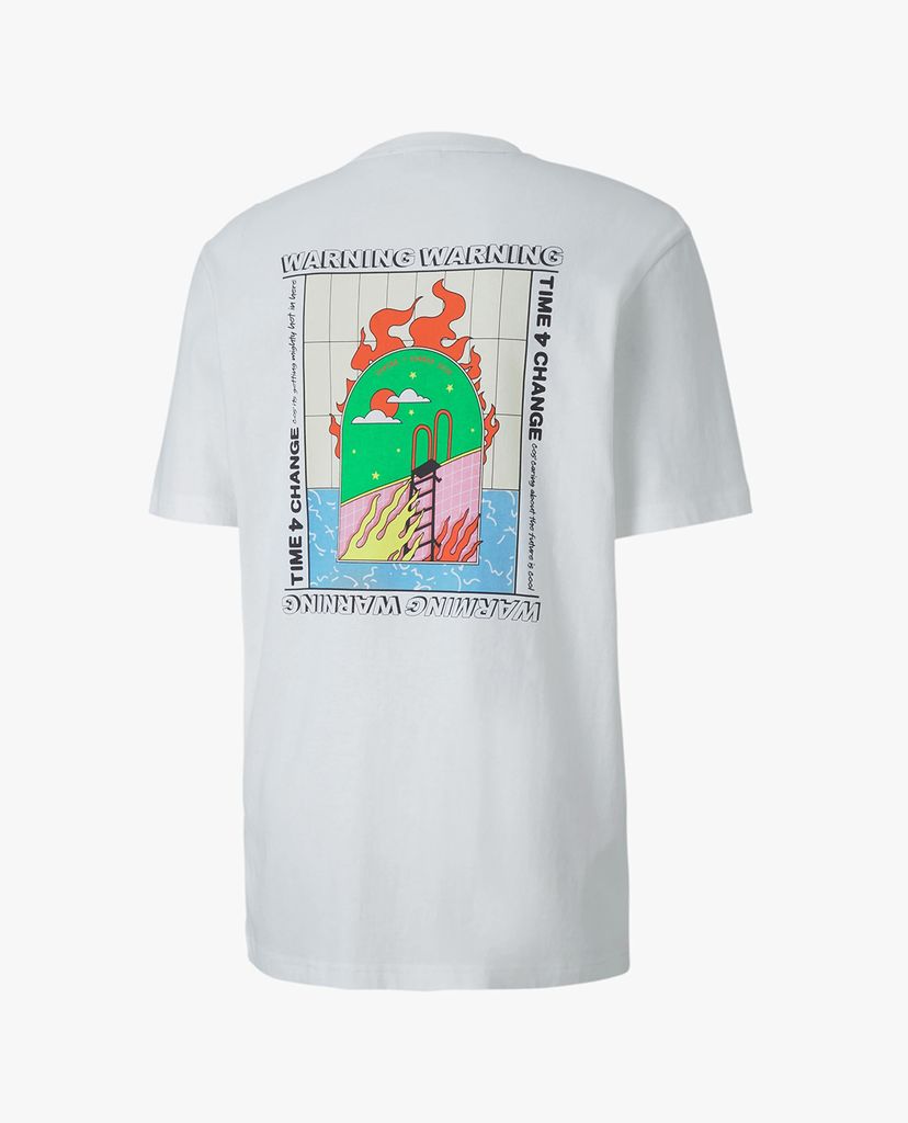 PUMA - Áo thun nam cổ tròn tay ngắn Downtown Graphic
