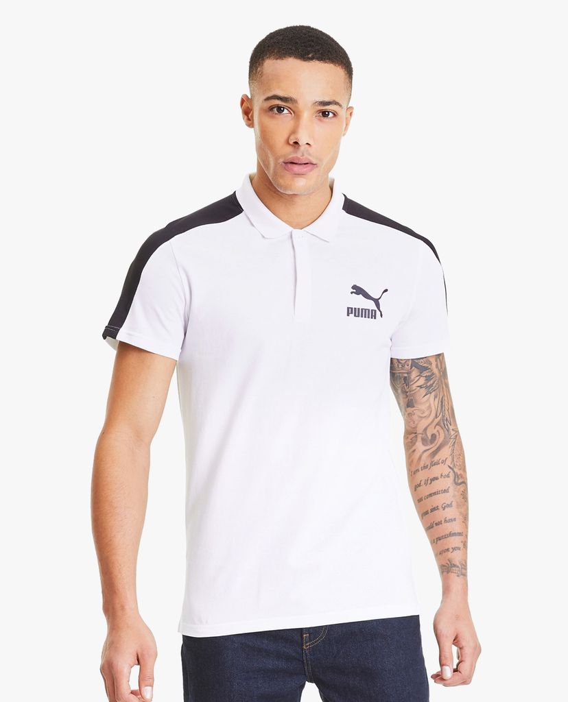 PUMA - Áo thun polo nam tay ngắn Iconic T7
