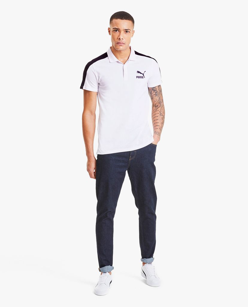 PUMA - Áo thun polo nam tay ngắn Iconic T7