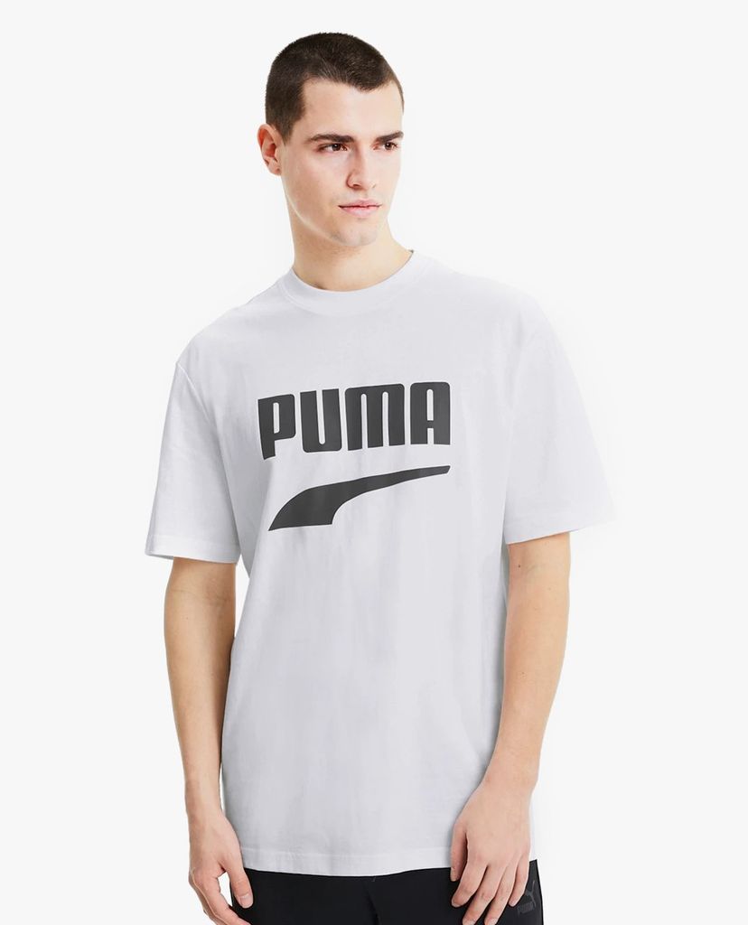 PUMA - Áo thun thể thao nam cổ tròn ngắn tay Downtown Graphic Sportstyle