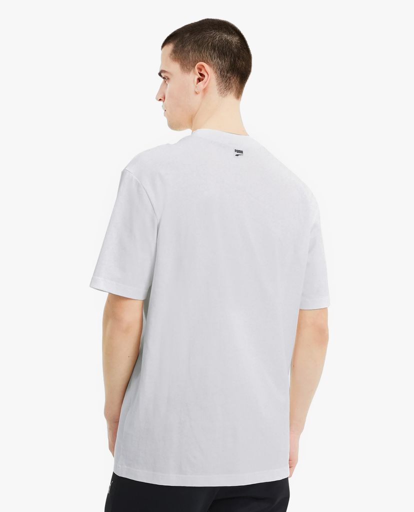 PUMA - Áo thun thể thao nam cổ tròn ngắn tay Downtown Graphic Sportstyle