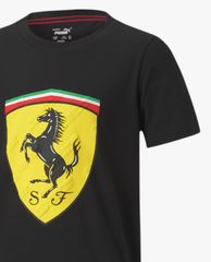 PUMA - Áo thun thể thao trẻ em Scuderia Ferrari Race Big Shield